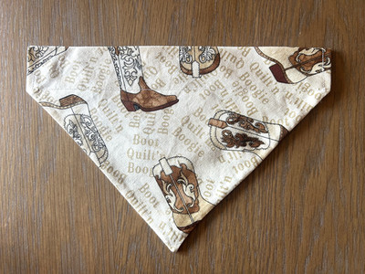 Over Collar Slide On Pet Dog&Cat Bandana  (Med.)  Boggie Boots  - New