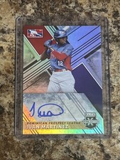 JUAN PABLO MARTINEZ 2019 Panini Elite Extra RC AUTO PROSPECT #206 Texas Rangers