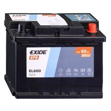 EL600 ExideBatteria EFB Start & Stop Auto 60 Ah 640 A Positivo Destra