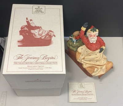 Hallmark Night Before Christmas Santa Figurine  The Journey Begins 