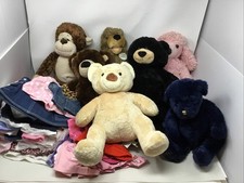 Build-A-Bear Plush Lot of 7 Plush Animals  Outfits: Poodle Bears Monkey  More