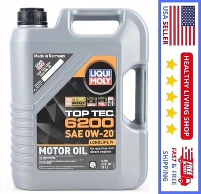 Liqui Moly Top Tec 6200 Engine Oil; SAE 0W-20; 5 Liter, Stock US-No Import Fees