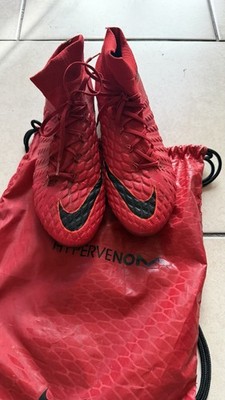 Nike Hypervenom  phantom Red Soccer Cleats Unisex US Size 12.5 w/ Drawstring B