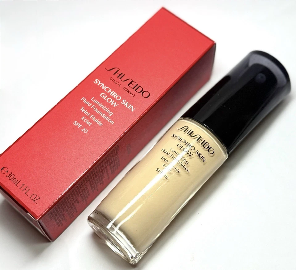 Shiseido Synchro Skin Glow Luminizing Fluid Foundation Spf20 Golden 2 30ml - Bild 2 von 3