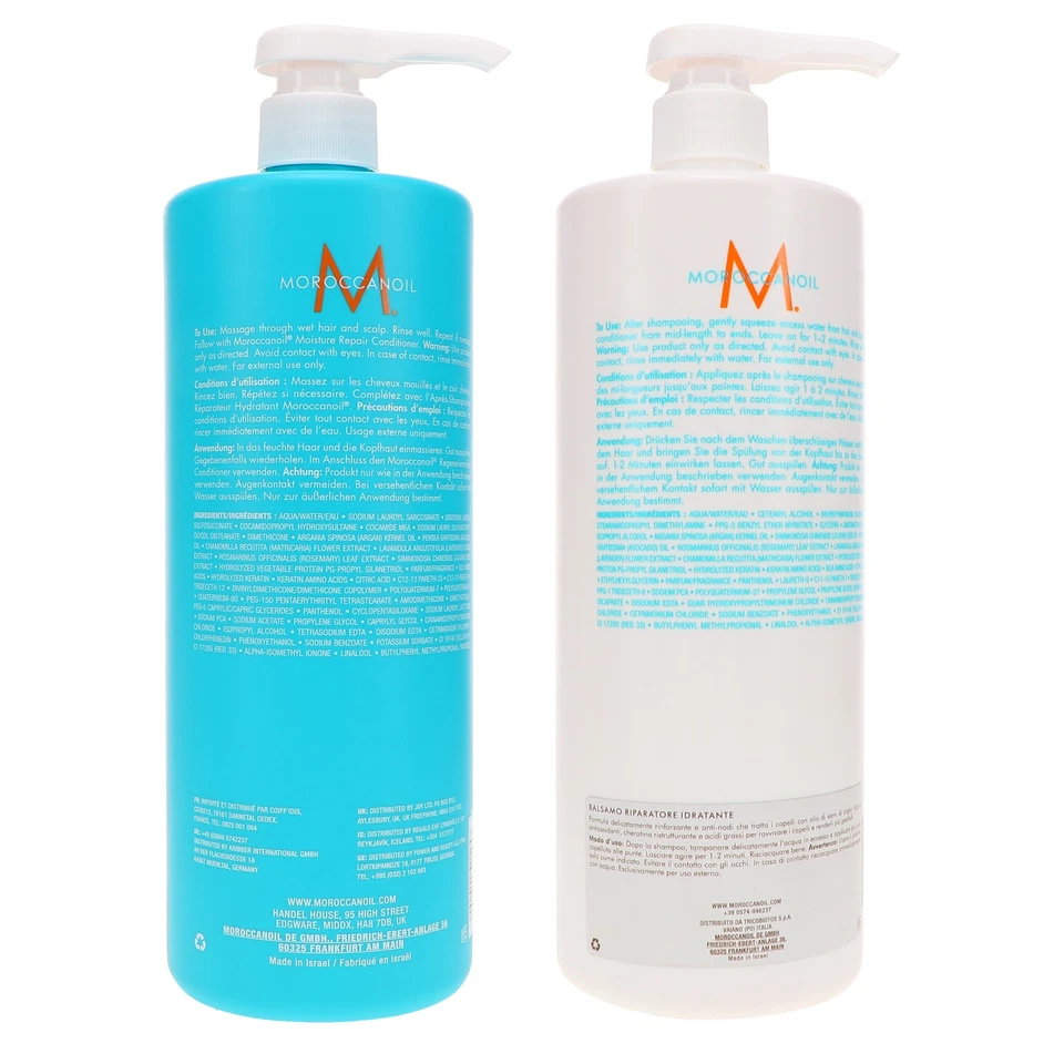 Moroccanoil Moisture Repair Shampoo 33.8 oz & Moisture Repair Conditioner 33.8 - Image 4 of 4