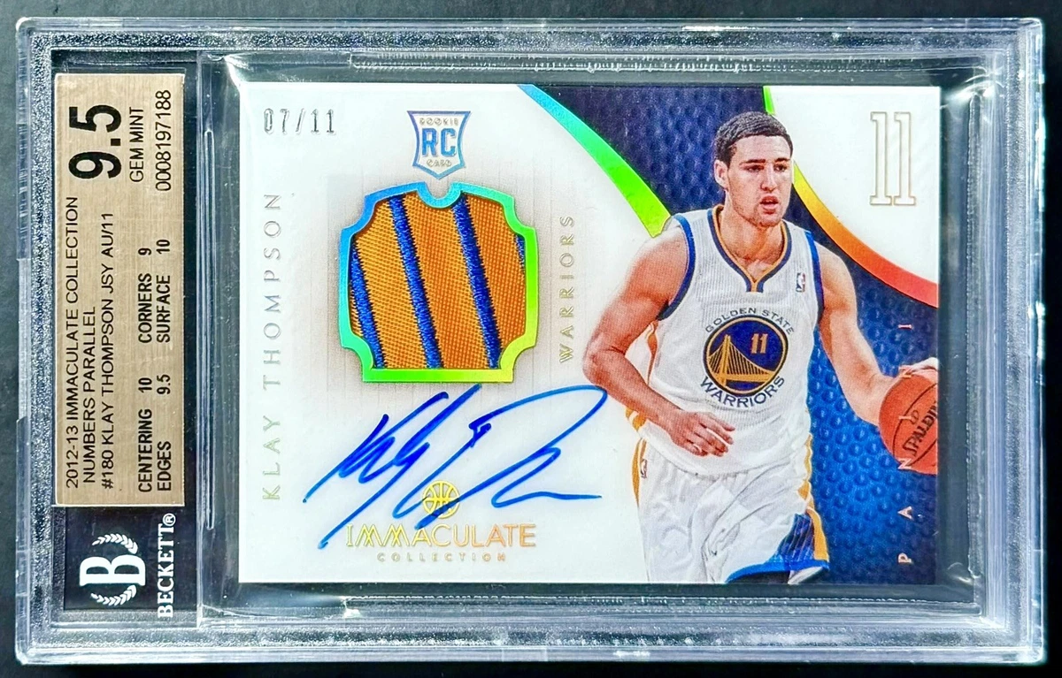 Klay Thompson Basketball Grade 10 Rookie Sports Trading Cards