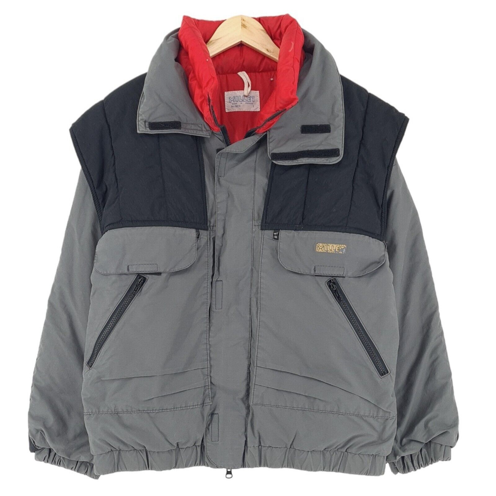 Chaqueta Vintage De Plumas Millet Para Hombre Fabricada En Francia Talla 2 - S