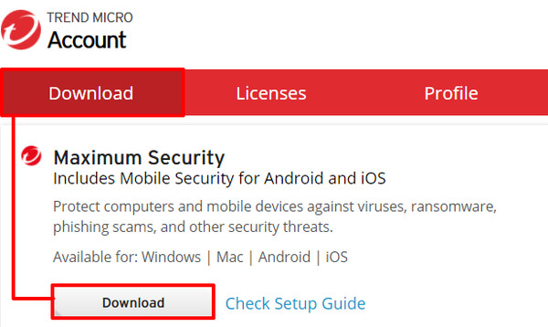 Alternate view of Trend Micro Maxlmum Security 1-3 Years 1-10 Devices