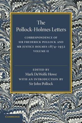 The Pollock–Holmes Letters: Volume 2 Howe Paperback Cambridge University Press
