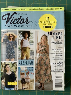 la maison victor 2018 Schnittmuster Heft Nr. 4 Juli/August sehr guter Zustand