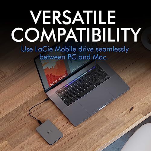 Disque dur externe sécurisé LaCie Mobile Drive, 5 To - Photo 4/7