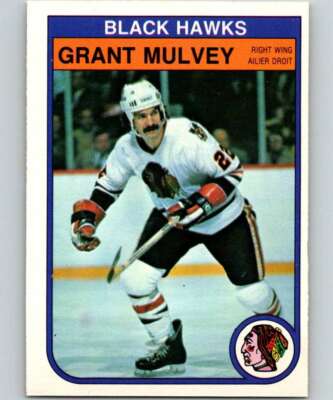 1982-83 O-Pee-Chee #69 Grant Mulvey NM++ Blackhawks J2M