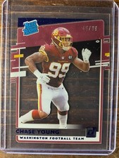 Chase Young Football Rookie Card #RR-CY Panini Donruss Clearly /99 RC MINT NFL