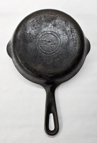 Griswold Cast Iron Skillet No. 3 Small Block Logo Erie PA 709 H 6.5 Inch