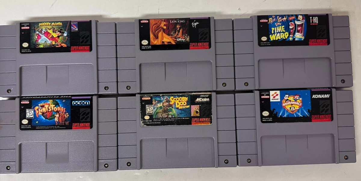 Super Nintendo 6 Games Bundle See List In Description