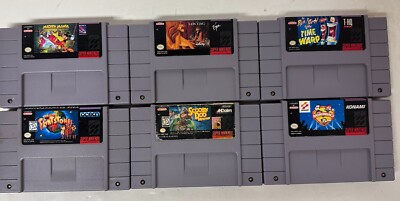 Super Nintendo 6 Games Bundle  See List In Description