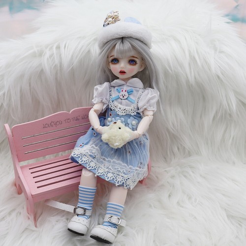 JUEGO COMPLETO 1/6 BJD SD 30 cm Niña Body Ball Muñecas Articuladas Ojos Cara Maquillaje Ropa - Imagen 3 de 10