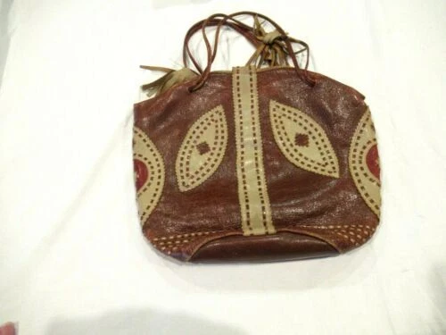 Bolsos, bolsos y estuches vintage con cordón de cuero hechos a mano