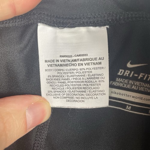 Nike POWER RUNNING REFLECTIVE TIGHT FIT LEGGING PANT Men's Medium Black Neon - Picture 4 of 9