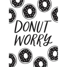 #154 Darice Embossing Folder Essentials  " DONUT WORRY "  #30023118