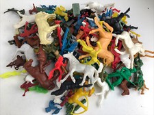Vintage Marx, MPC,  More Plastic Figures Toys Indians, Cowboys,  More