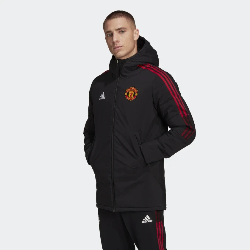 ADIDAS MANCHESTER UNITED TEAMGEIST MENS PADDED JACKET HG1249