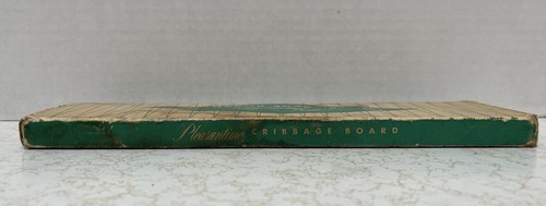 Vintage Pleasantime Cribbage Board No. 706 3 Track in Original Box W/Pegs & Book - Picture 3 of 21