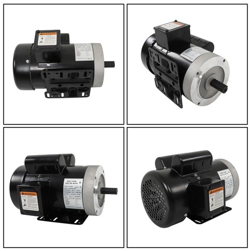 Motor Eléctrico 5HP 3450RPM 5/8" Eje Monofásico 208-230V 56C Marco 60HZ TEFC - Imagen 3 de 15