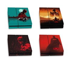 OFFICIAL THE BATMAN NEO-NOIR AND POSTERS VINYL SKIN DECAL FOR SONY PS4 CONSOLE