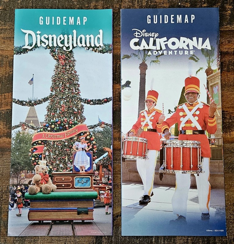 Disneyland & DCA Park Christmas Guide Maps 2024 Drummer Boys & Christmas Parade