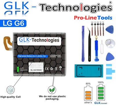 GLK für LG G6 H870 H871 H872 Power Akku Batterie  BL-T32 12.5Wh 2021 B.j Pro TOP