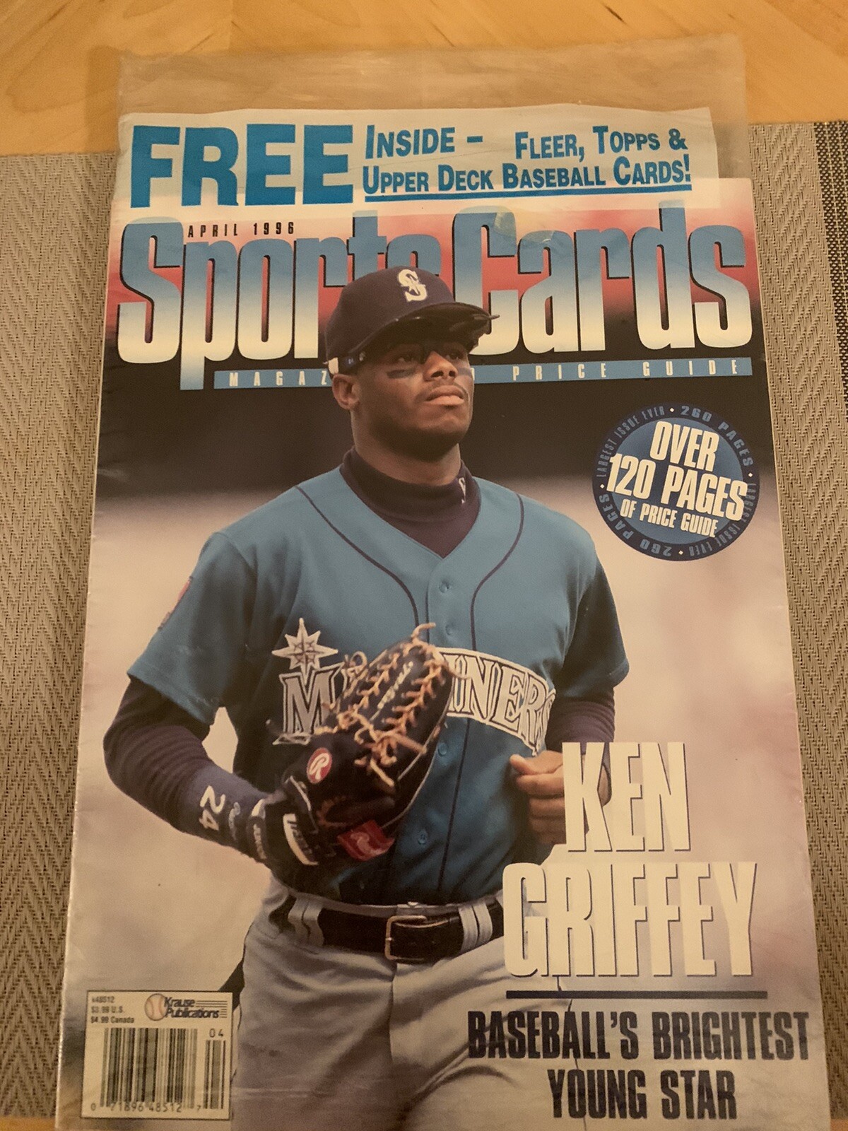 Sports Card Magazine April 1996 Ken Griffey Jr Factory Sealed includes