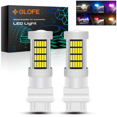 92SMD Reverse Backup Brake Tail Light LED Bulbs DRL 3157 3156 3057 T25 Replace