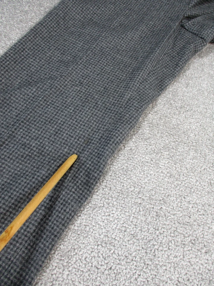 Pantalones de vestir Gunex para mujer 2 grises a cuadros mezcla de lana * Foto 2 de 4