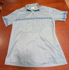 vintage hawaiian shirt Men's 'Iolani' 1950s 1960s M/L  EUC