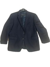 Jos A Bank Navy Blue Sport Coat 100 Wool