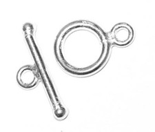 06021 [RING-STAB / KNEBEL VERSCHLUSS AUS 925-er SILBER]