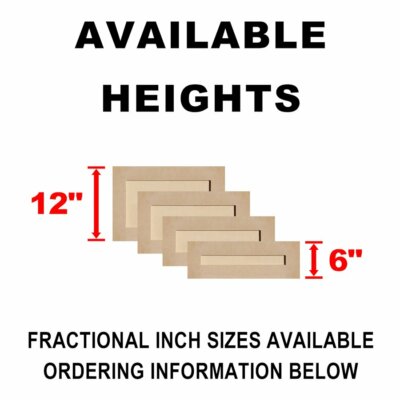 Unfinished MDF Shaker Drawer Fronts