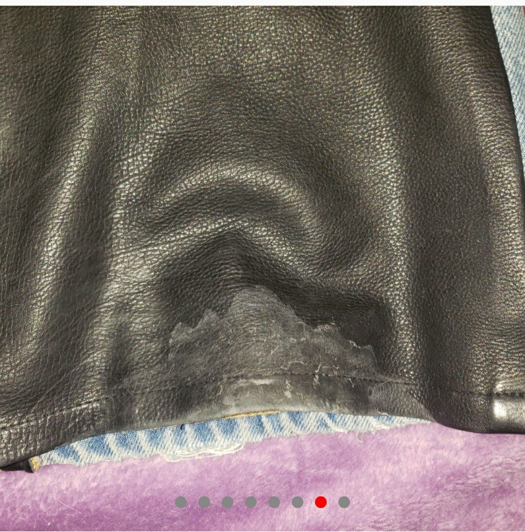 Mike Amiri Jeans. Leather Back. Size 27 image 7
