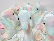 Ty Beanie Baby Neon Pastel Tie-Dyed Sea Horse Brand New PRISTINE CLEAN Mint Tags