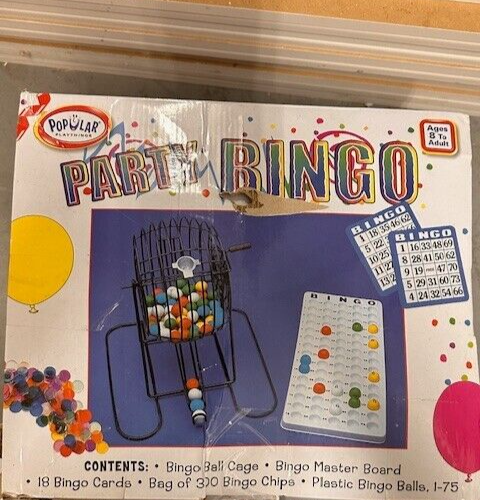 Party Bingo Game Set - Bingo Ball Cage Wheel with Cards - Raffle | eBay