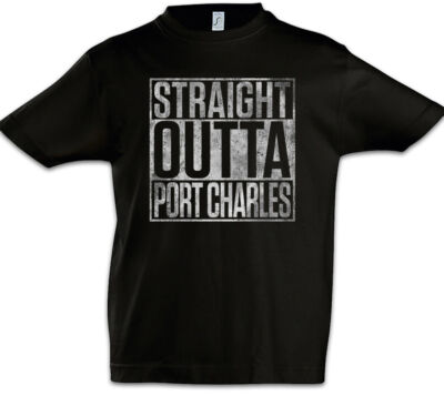Straight Outta Port Charles Kinder Jungen T-Shirt General Fun GH Hospital