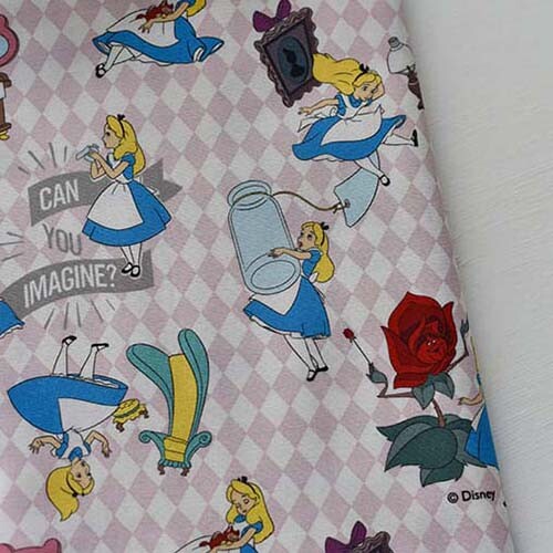 Disney Cotton Fabric by the Yard Alice in Wonderland 44" Wide SG Alice