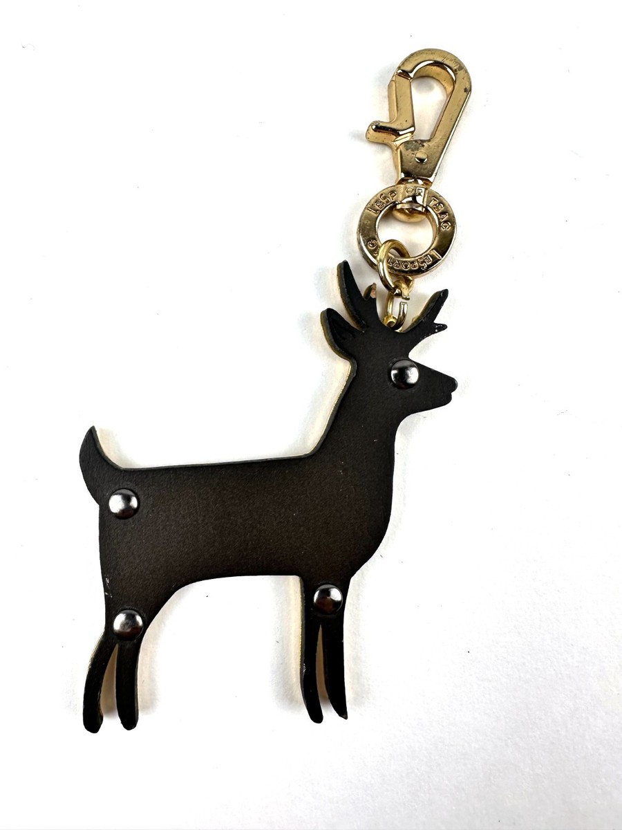 LeSportsac Engravable Purse Bag Fob Charm - Gold and Black