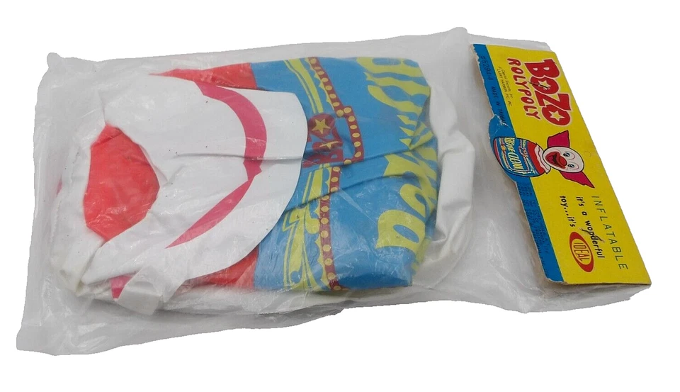 Bozo the Clown Inflatable #5294-4 Larry Harmon Ideal Taiwan Sealed Rare Art MISP - Image 4 of 4