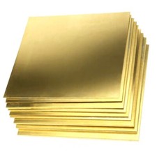 1PC Brass Plate Sheet Guillotine Cut DIY Crafts Model Material Metal Working Pad
