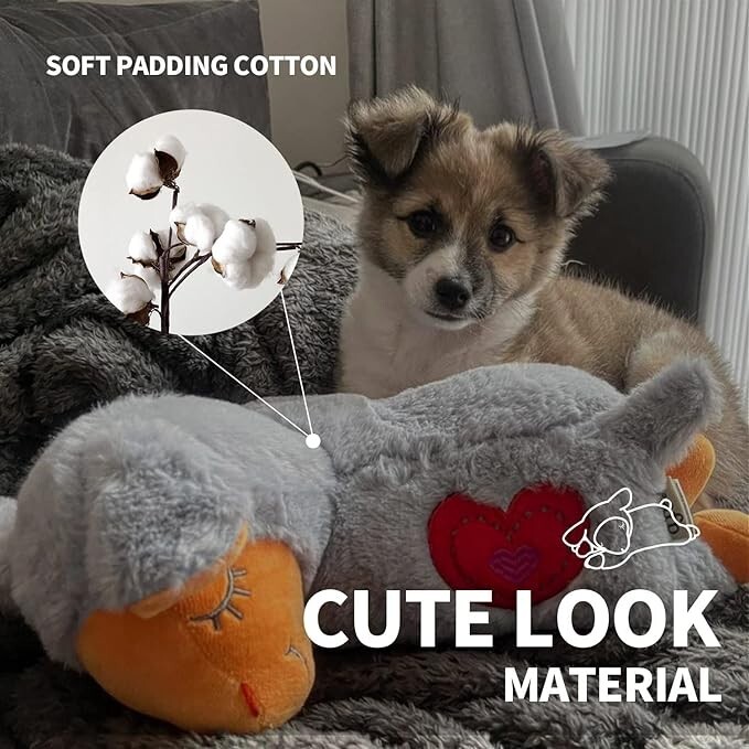 ALL FOR PAWS Little Buddy Heart Beat Sheep Puppy Toy with Heartbeat Dog