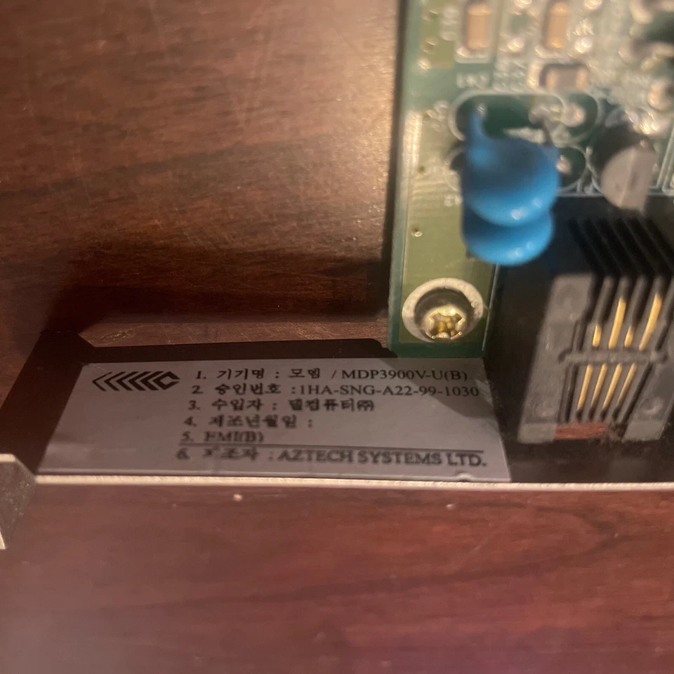 Dell Aztech 56K PCI Modem MDP3900V-U Internal PCI Card - Tested Working Pull - Image 4 of 4