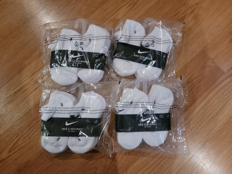 Nike Cushioned No Show Kids 7c-10c X6 Socks