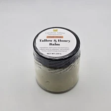 Sweet Orange- Tallow and Honey Balm (100% grass-fed), 4oz Jar (100g)